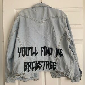 RARE LIMITED EDITION PRINCESS POLLY DENIM JACKET// INDIE ROCK